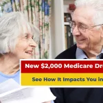 Senior couple checking Medicare Part D documents at home