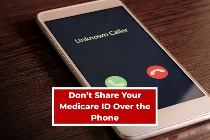 Phone screen showing unknown caller