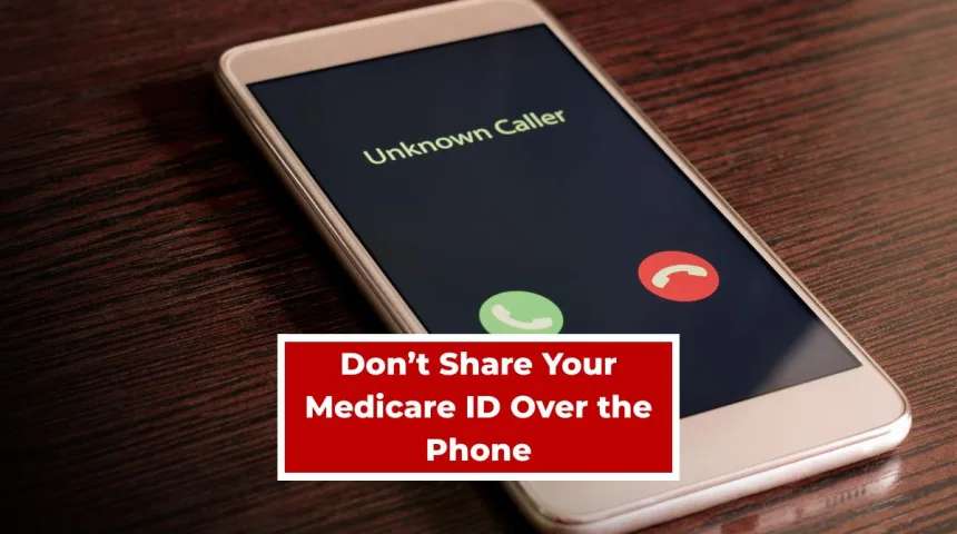 Phone screen showing unknown caller